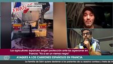 Un transportista atrapado en Montpellier relata el infierno por las protestas de los agricultores franceses: “Están vaciando los camiones españoles”