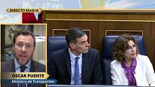 Óscar Puente, ministro de transporte, sobre la amnistía: "El PSOE ha demostrado su generosidad, es Junts el que tiene que reflexionar"