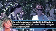 Terelu Campos habla de la polémica con su hija, Alejandra Rubio, y Carlo Costanzia: "Esto le está angustiando bastante"