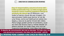El responsable del vídeo del Sporting por el 8M en el que aparece una jugadora limpiando el campo pide disculpas: “Asumo el error”