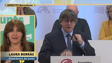 Laura Borrás, presidenta de Junts: "Comparar el terrorismo con una reivindicación pacífica es indigno, quieren frenar el movimiento independista"