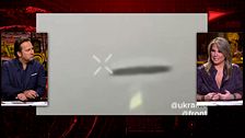 Un dron ucraniano graba un objeto volador con forma de disco en mitad de su conflicto con Rusia