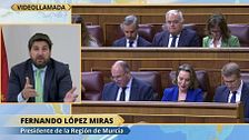 El presidente de la región de Murcia, sobre el posible sistema bilateral en Cataluña: "Tenemos un presidente que dice sí a todo"