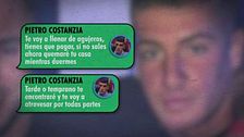 Salen a la luz los supuestos mensajes entre Pietro Costanzia y la víctima de la agresión