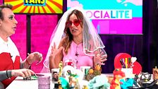 Maite Galdeano presentó la 'Gala Mr. Gay Valencia' con un traje del Maestro Joao y unas bragas de 2 euros