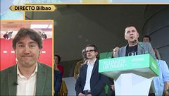 Eneko Andueza, candidato PSE: "Atendiendo a los datos y números, queda claro que EH Bildu se ha alimentado de otros partidos"