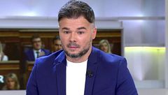 Gabriel Rufián, portavoz de ERC: "Le pido a Pedro Sánchez que no se marche y aguante"