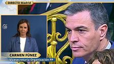 Carmen Fúnez, número tres del PP, sobre la carta de Sánchez: "Es un capítulo más de resistencia para no dar explicaciones"