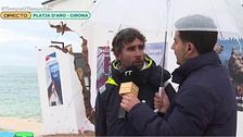 Los estragos del temporal en Cataluña: una escuela de vela se parte, literalmente, por la mitad