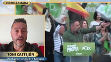 El portavoz de los Mossos, sobre el enfrentamiento de Abascal en el acto en Reus: "Es marketing, me pareció impresentable"