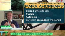 ¿Cómo ahorrar a la hora de repostar en las gasolineras?: un experto da las claves en 'Tiempo al tiempo'