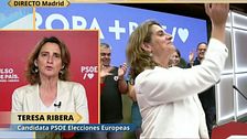 Teresa Ribera, candidata del PSOE en las elecciones europeas, tras la victoria del PP: "Se llaman derecha moderada y están alimentando a la ultraderecha"