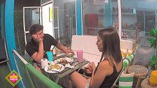 La cena de confesiones de Álvaro y Lucía: "Con Claudia de mi edición de la Isla no me llevo"