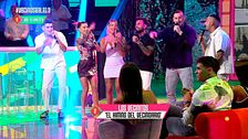 Los concursantes estrenan en plató el himno de ‘Los vecinos de la casa de al lado’