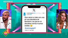 Julen Muñoz y Pilar Llori juntos en plató tras el rumor de infidelidad: "Me lo creo a él"