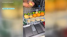 La peligrosa moda de las redes sociales de desinfectar la fruta y la verdura dentro del lavavajillas