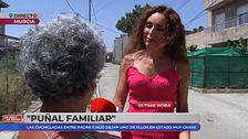 Una vecina comenta la pelea familiar con navajas en un barrio de Murcia