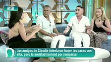 Claudia terminó por completo su amistad con César y Arantxa al acabar el programa