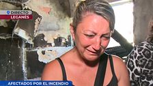 Las lágrimas de una familia tras perder su casa por un incendio: "Por favor, si alguien nos puede ayudar..."