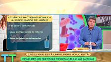 Mario Picazo desvela los objetos que tocamos que acumulan más bacterias