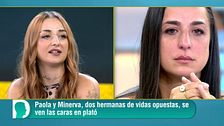 Minerva se niega a hablar con su hermana Paola y abandona el plató entre lágrimas