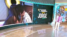 ¡Se desata la pasión en 'El diario de Jorge'! Jessica y Pablo suben la temperatura en el 'backstage' del programa