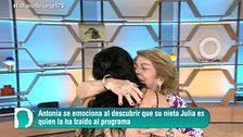 El emotivo reencuentro de Antonia con su nieta Julia, tras seis meses separadas: “Mi pilar fundamental”