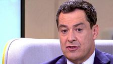 Juanma Moreno, en 'La mirada crítica': "A día de hoy me parece ciencia a ficción que Junts y PP puedan unirse en una moción contra Sánchez"