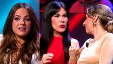 Marta Peñate reacciona al saber qué estaban cuchicheando la madre de Violeta y la amiga de Edi en plató: "Así le va a ir a tu hija"