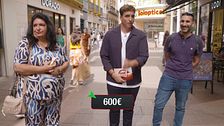 Xuso Jones, sorprendido por un viandante que responde mal aposta: "Pensaba que no lo tenía que saber"