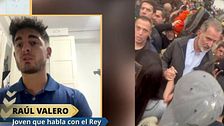 El joven que habló con el rey en su visita a Paiporta: "Lo que hizo fue un acto de valentía; no sabíamos cómo iba a acabar"