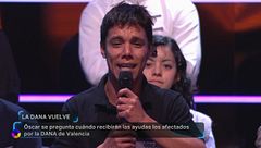 El brutal testimonio entre lágrimas de un joven de Catarroja que ha desatado los aplausos: "Mi corazón está sufriendo con Valencia"