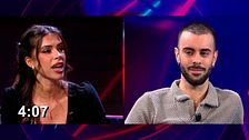 Lucía y Ruvens se dicen las cosas a la cara en plató