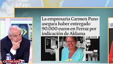 Carmen Pano afirma haber entregado los 90.000 euros a la sede del PSOE por indicaciones de Aldama: "Lo declararé ante el juez"