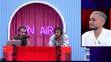 Manu reacciona en plató a las palabras de Edi en la radio
