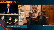 Indignación ante la división política en las manifestaciones tras la DANA