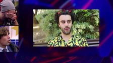 La graciosa reacción de Óscar ante el vídeo del casting de Ruvens