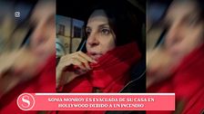 Sonia Monroy, llorando y aterrada, es desalojada por el incendió de Los Ángeles: "Tengo miedo, soy alérgica al humo"