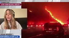 Una española que vive muy cerca de los enormes incendios que arrasan Los Ángeles: "Tengo las maletas hechas"