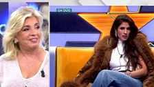 Carmen Borrego opina sobre un posible romance de su hijo y María Sánchez en 'GH DÚO': "Me gusta, pero..."