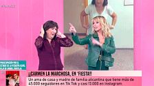Emma y los colaboradores se sueltan la melena y bailan con Carmen la Marchosa, la sensación de TikTok
