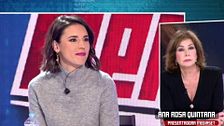 Ana Rosa Quintana responde a Irene Montero tras arremeter contra ella en 'TEM': ''¿Esta señora quién es?''