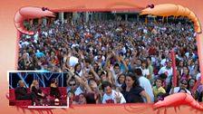 Flo, Dani Martínez, Anna Simón y Romina recuerdan la mítica ‘gamba’ de 'Tonterías las justas' y el momentazo que se vivió en Astorga: “Fue increíble”