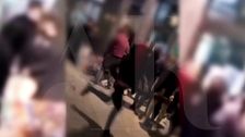 Las imágenes de la emboscada a Jaime Guerrero: ocho encapuchados, cara tapada y de negro