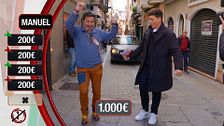 Estalla de la emoción antes de que Xuso Jones le de la respuesta por correcta en ‘Lo sabe, no lo sabe’