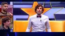 Miguel Frigenti se entera en directo de que Óscar decidió dejarle como nominado