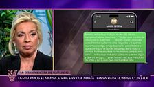 El contenido del mensaje que Edmundo Arrocet envió a María Teresa Campos para romper con ella