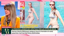 La reacción de la princesa Leonor a la publicación de sus fotos en bikini, en exclusiva