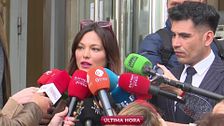 Elisa Mouliaá y su abogado tras acudir a entregar su móvil en los juzgados: "Íñigo Errejón no se ha presentado y el juez se ha molestado bastante"