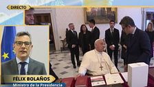 Félix Bolaños, de cara al funeral del papa Francisco: "La delegación española se decidirá cuando se conozca la fecha"